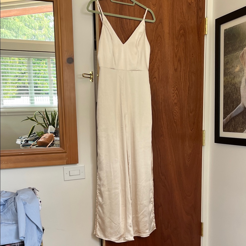 Lulus Cream Jumpsuit